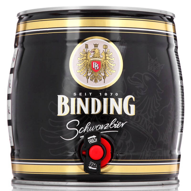 德国binding 冰顶 黑啤酒3.1l桶装