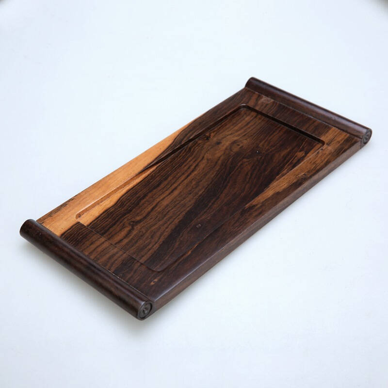 束氏 风车木(俗称黑檀木)木茶托 041680