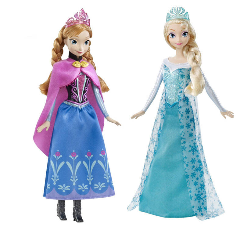 barbie芭比娃娃 冰雪奇缘 迪士尼 frozen 女孩玩具 生日礼物 闪耀安娜