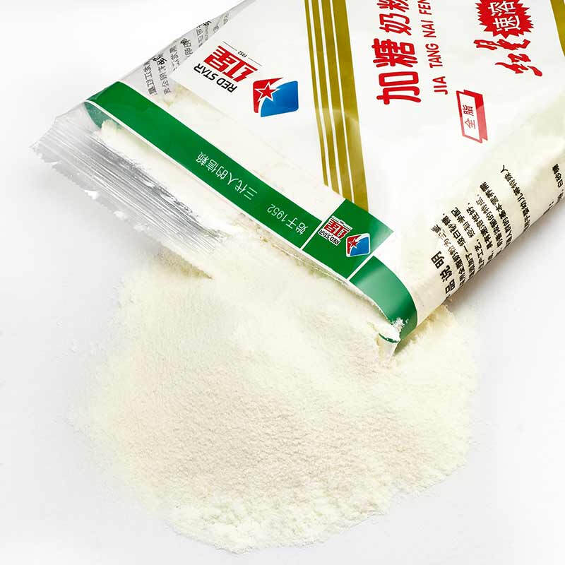 红星加糖奶粉 学生奶粉速溶全脂甜奶粉300g/袋