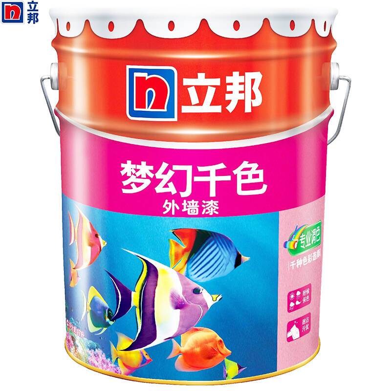 立邦漆油漆涂料梦幻千色外墙乳胶漆面漆 17l