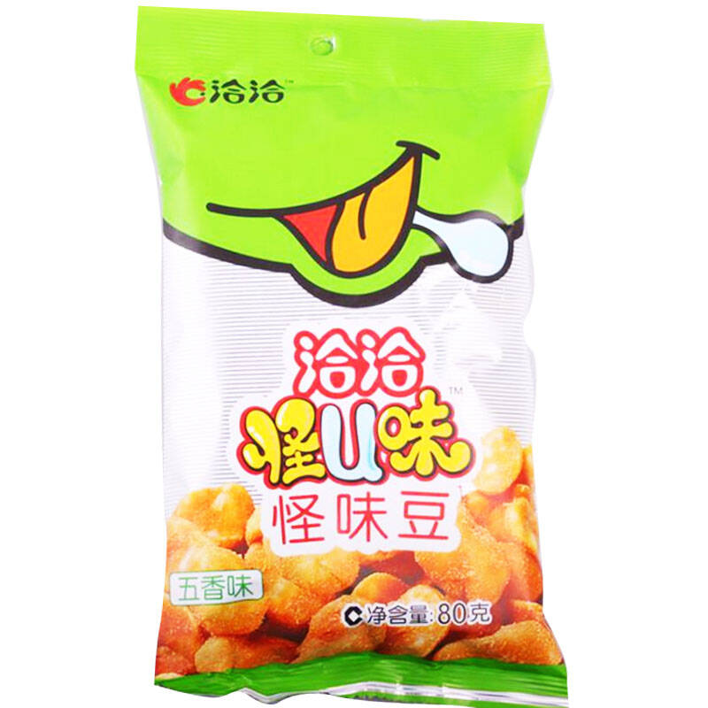 洽洽怪u味怪味豆(五香蚕豆)80克袋装