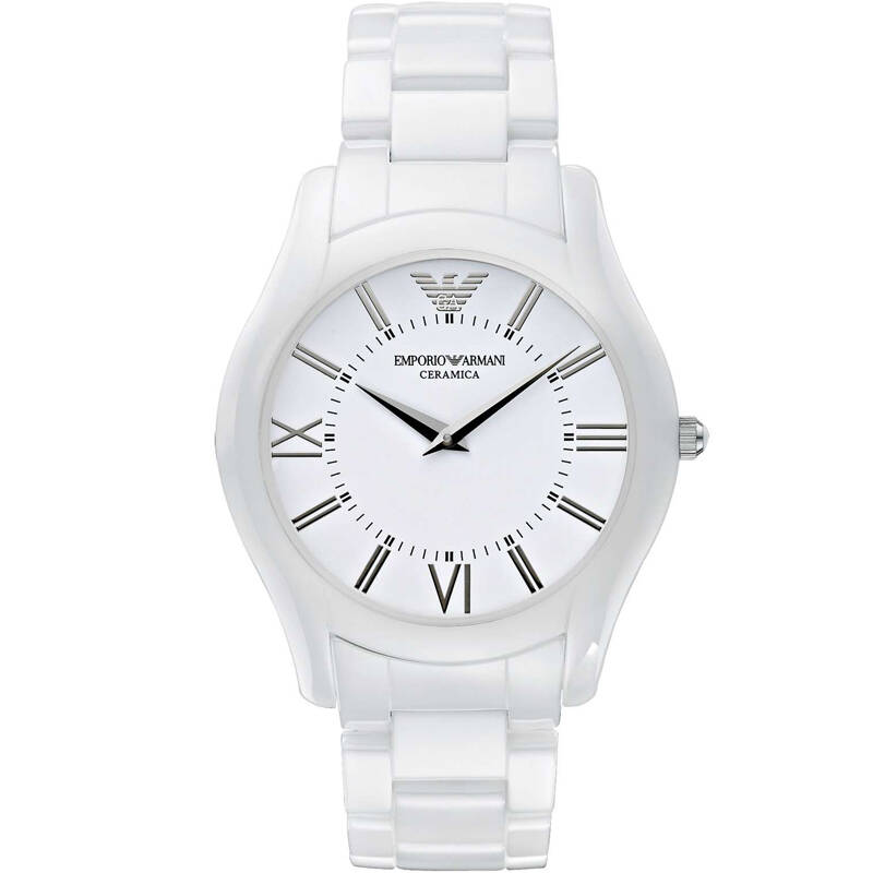 阿玛尼(armani)手表女士手表石英表新款陶瓷情侣腕表女款ar1443