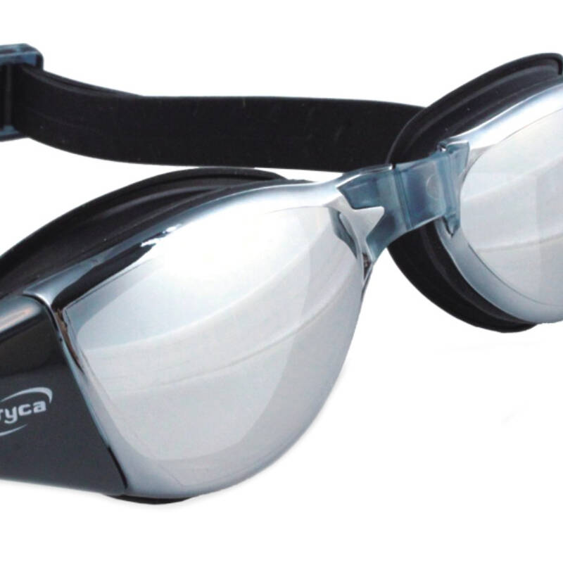 aryca 台湾雅丽嘉 防雾防水一扣式头带电镀泳镜 46a 枣红