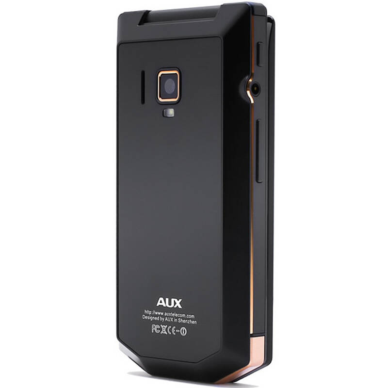 奥克斯(aux) t7100 移动3g翻盖老人手机 双卡双待 臻金