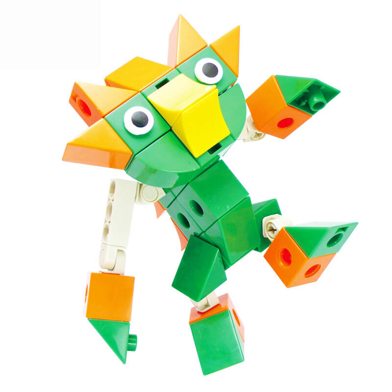 台湾智高gigo 益智拼插积木 启蒙大颗粒塑料积木 高品质进口玩具 角田