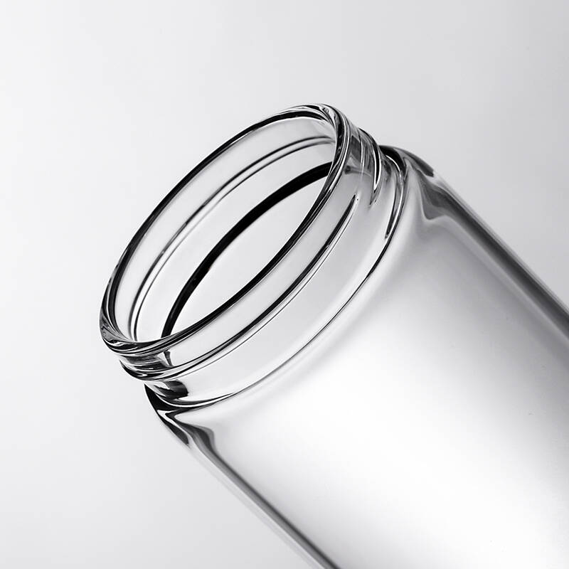 上海希诺单层玻璃杯随手水杯子 便携加厚耐热防漏杯子xn-6030 灰色.