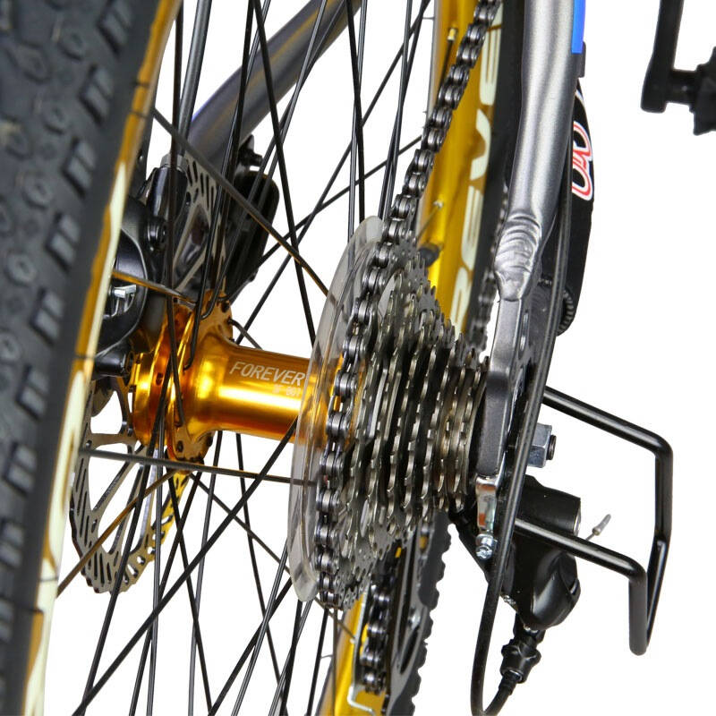 永久24速铝合金山地自行车 双油碟刹/禧玛诺m310套件/轴承中轴 jd-03