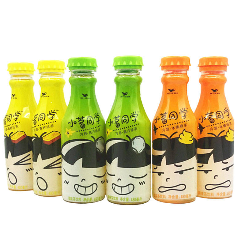 统一小明同学/小茗同学混合装/青柠味/冰橘味/翠冷味480ml*15瓶 翠冷