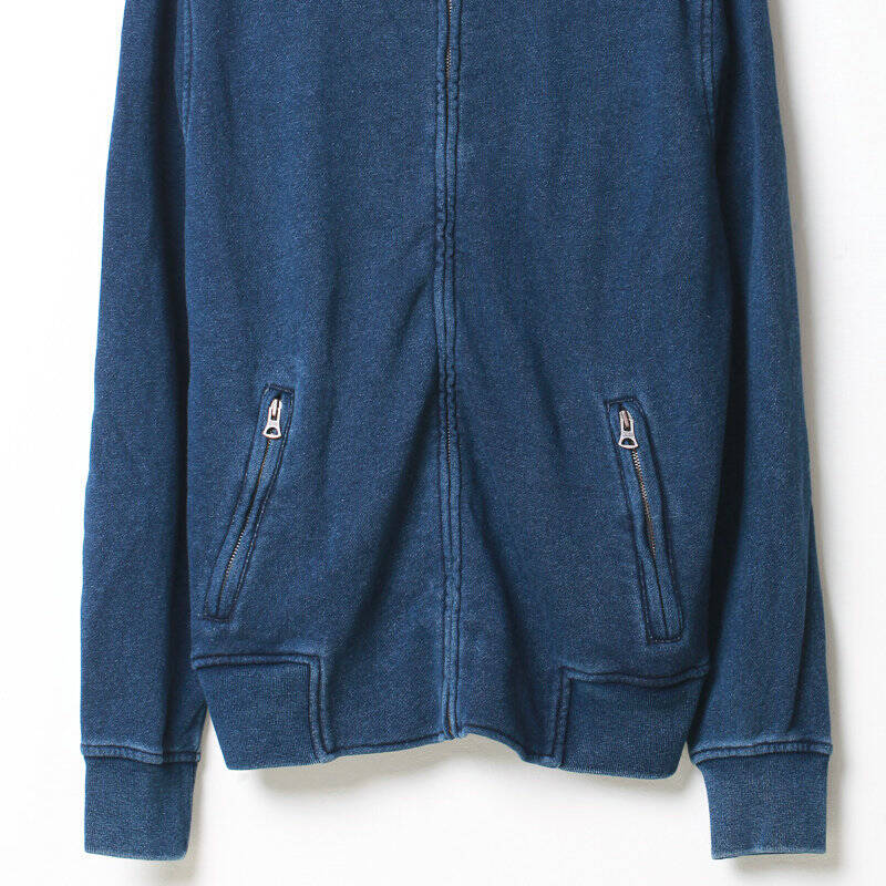 gap全棉原色靛蓝拉链棒球外套|男装108501 靛蓝色 175/88a(xs)