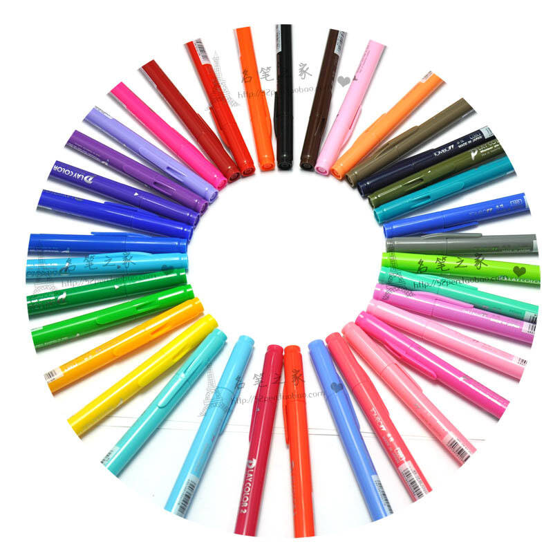 日本tombow蜻蜓play color2 水性双头笔水彩笔水性笔ws-tp 深红色