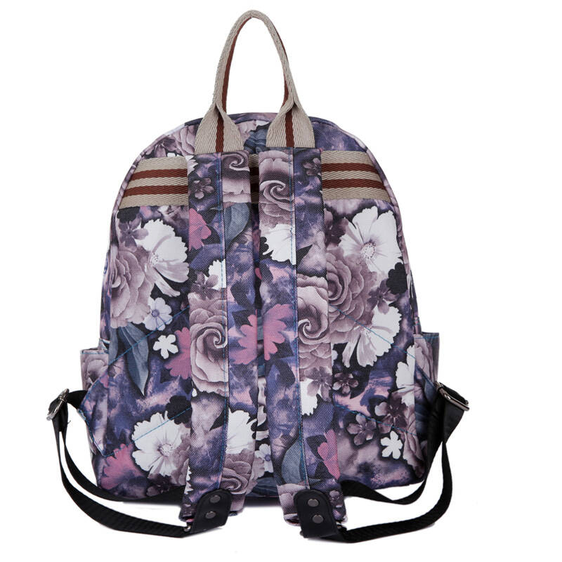 潮品酷 夏季新款清新小双背多功能休闲时尚背包 花布帆布包 特价促销