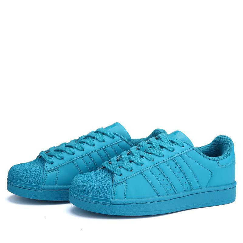 秋慕雪 2015夏季新款糖果色三条杠运动鞋韩版女潮鞋系带板鞋校园风