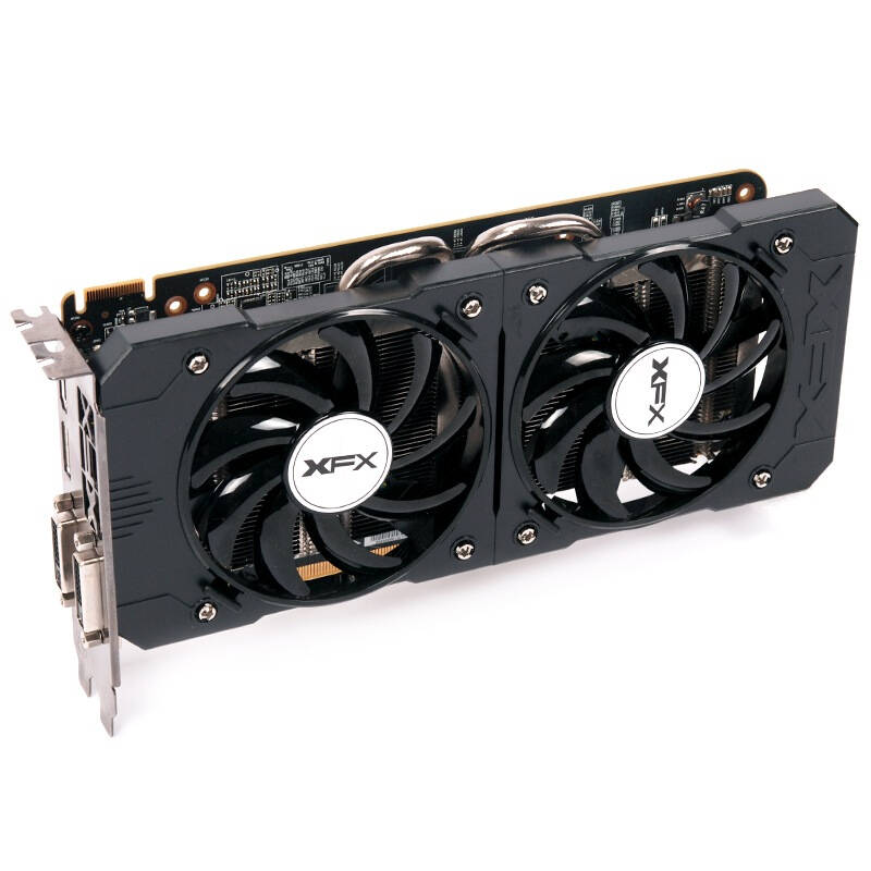 讯景(xfx)r9 370 2g 黑狼 双风扇 1000/5600mhz 256bit gddr5 显卡