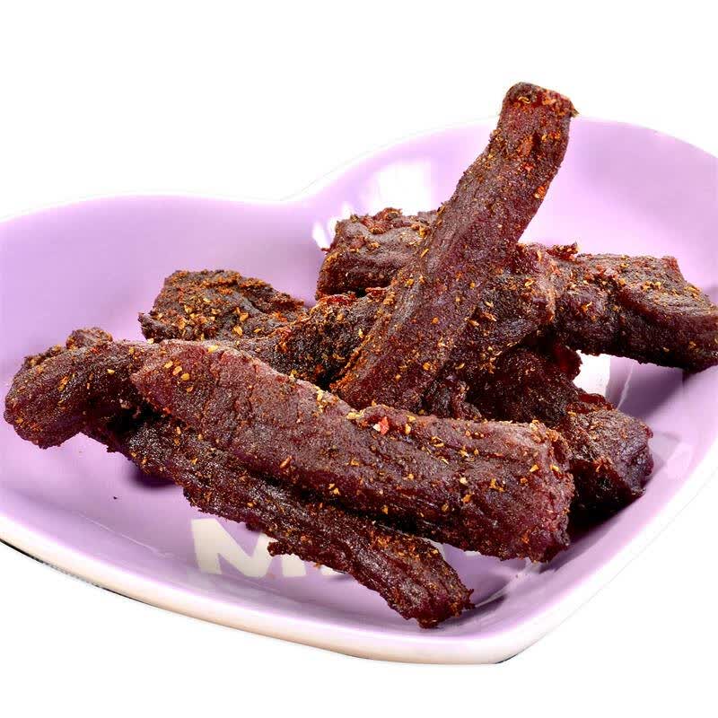 皓月清真食品手撕牛肉干牛肉粒100g穆斯林特产零食 香辣