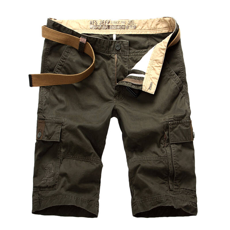 战地吉普 afs jeep短裤 男 多口袋2014夏装时尚休闲薄款男裤七分裤h16