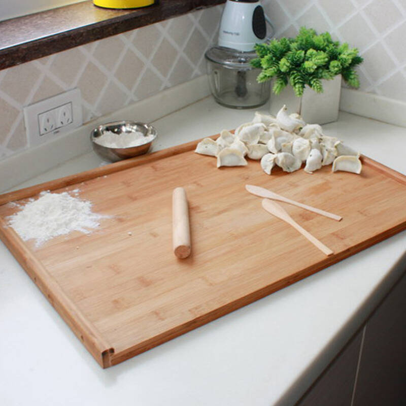 悠嘉尚品 楠竹 竹木水饺板 案板 切菜板 大砧板 擀面板 竹木本色 90x5
