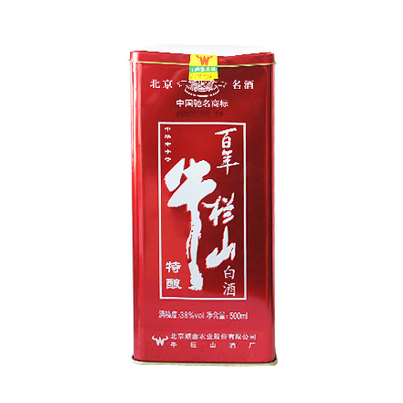 牛栏山百年特酿二锅头38度500ml .