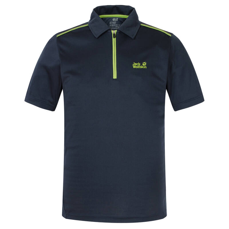 jack wolfskin狼爪 男士户外polo衫1802441 1010-宝蓝色 l