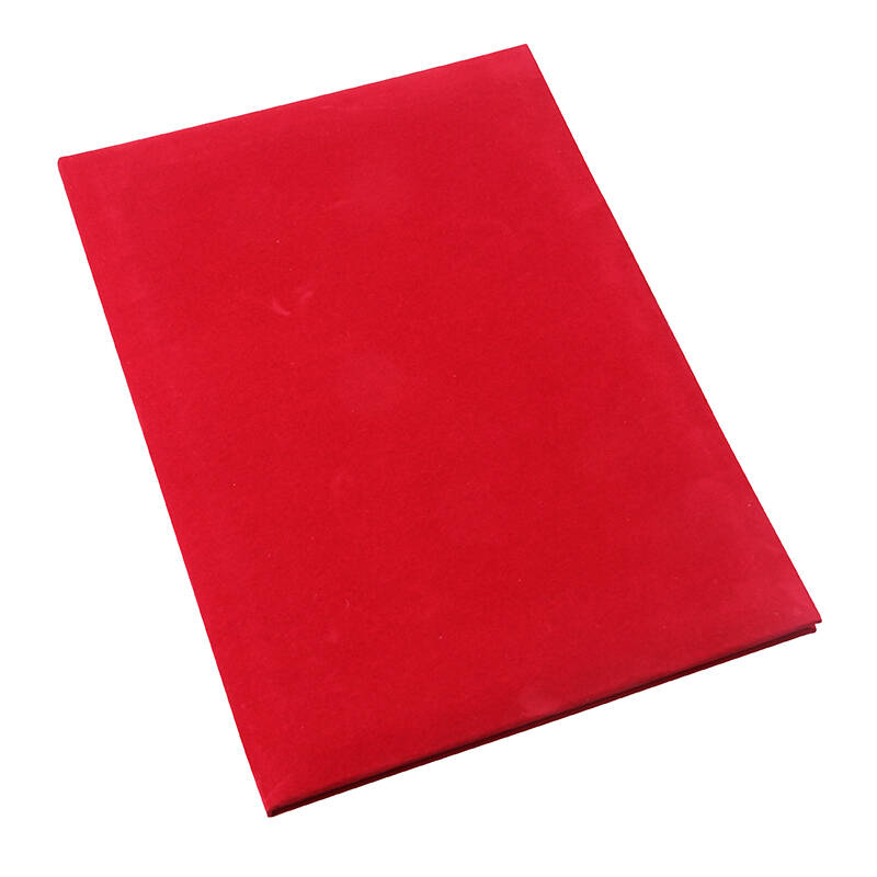红绒合同夹a4 签约本 歌谱夹 签到夹 协议夹 正反空白面 枣红