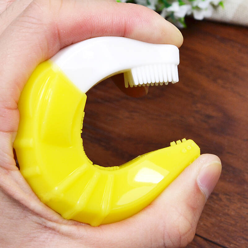 香蕉宝宝牙胶宝宝磨牙棒安抚奶嘴安全硅胶 无柄 1岁以上