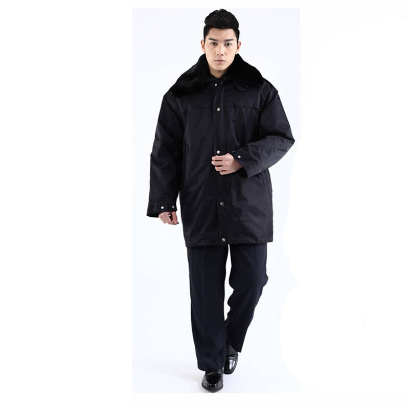 迪恪赛威 保安多功能防寒服大衣 物业酒店保安棉衣冬装 加厚保暖可防