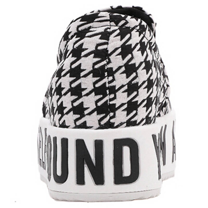 格迈岸geman 2015夏季新款休闲布鞋 厚底英文字母超舒脚休闲单鞋 格子