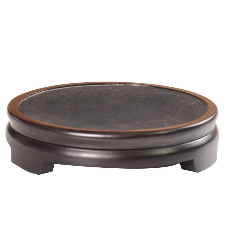 瓷博 景德镇陶瓷花瓶 木质瓷瓶底座支架