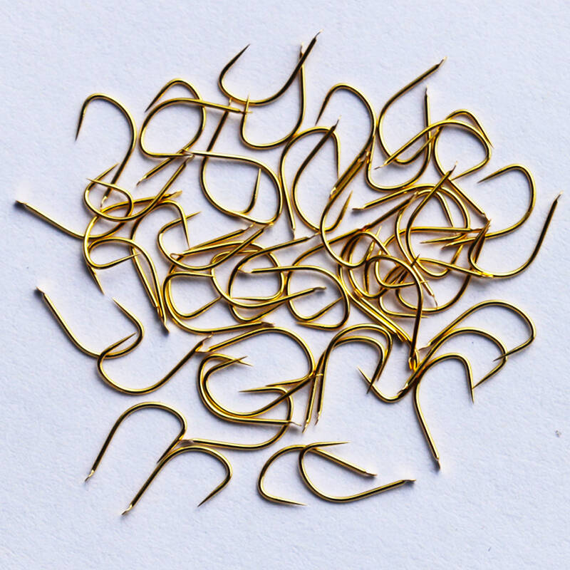 博悦 金鲫鱼钩 无倒刺金色鲫鱼钓钩 金鲫 垂钓用品渔钩 渔具配件钓鱼