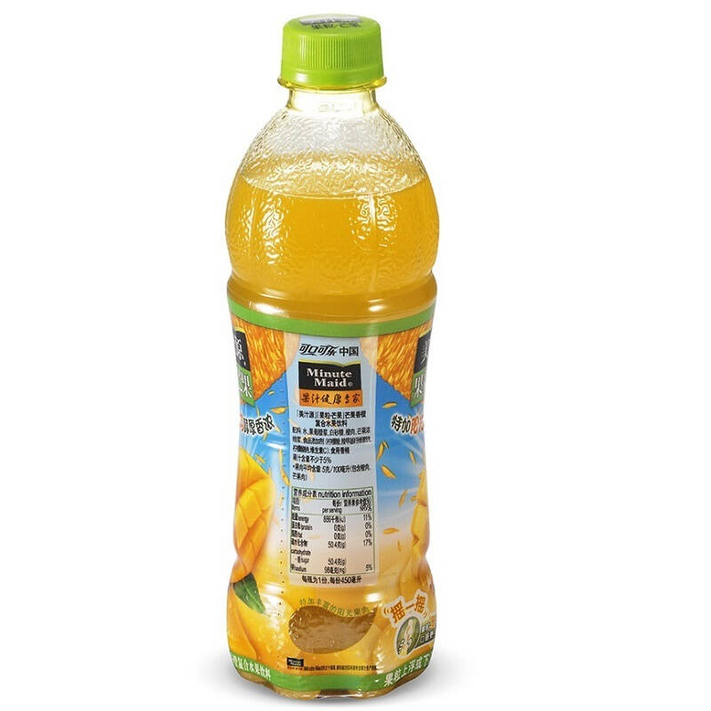 美汁源果粒芒果450ml*12瓶 塑包装