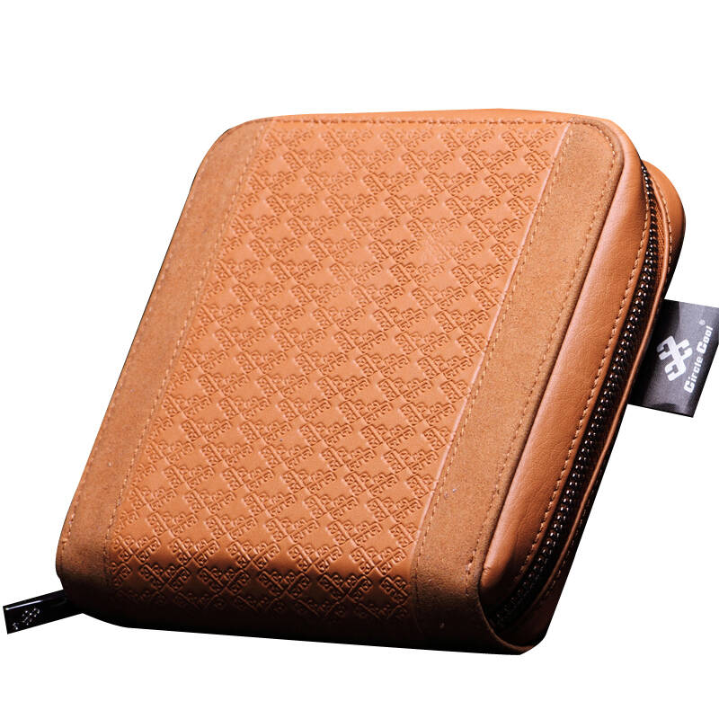 搜酷 汽车cd包 车载车用光盘包收纳袋 cd盒碟片包 功能小件 方形棕色