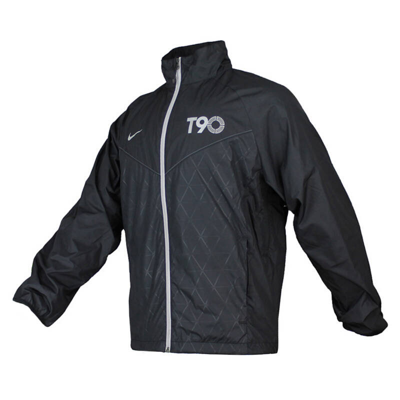 nike耐克男款t90防水面料休闲训练夹克外套 544988-010/060/657 黑色