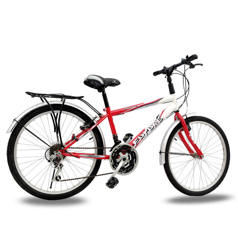 emperor贵族自行车 18速变速自行车 24寸前程山地车自行车 白/红 24*
