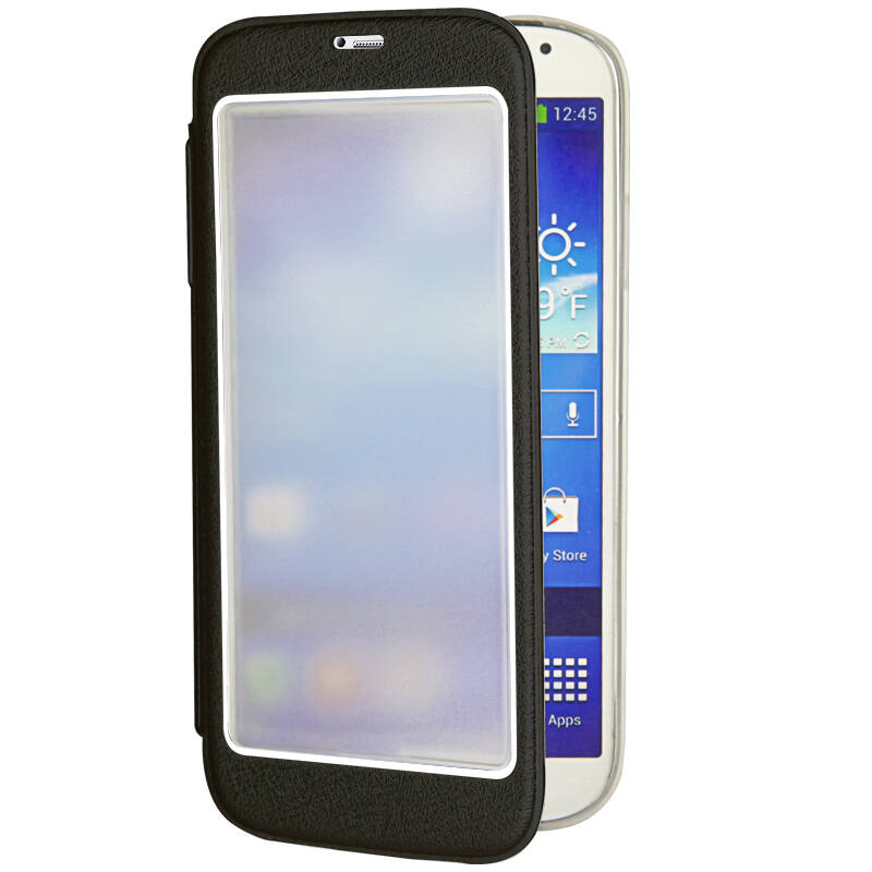 络亚 蚕丝纹全屏翻盖手机保护套壳 适用于note3 黑色