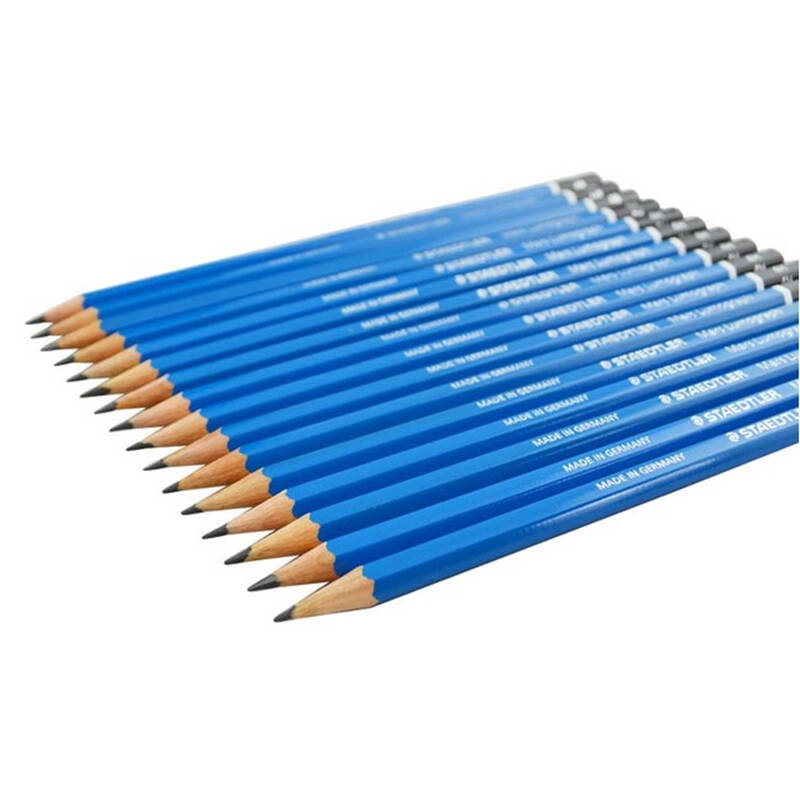 德国原产staedtler施德楼 100专业美术绘图 蓝杆铅笔 绘画素描铅笔 8b