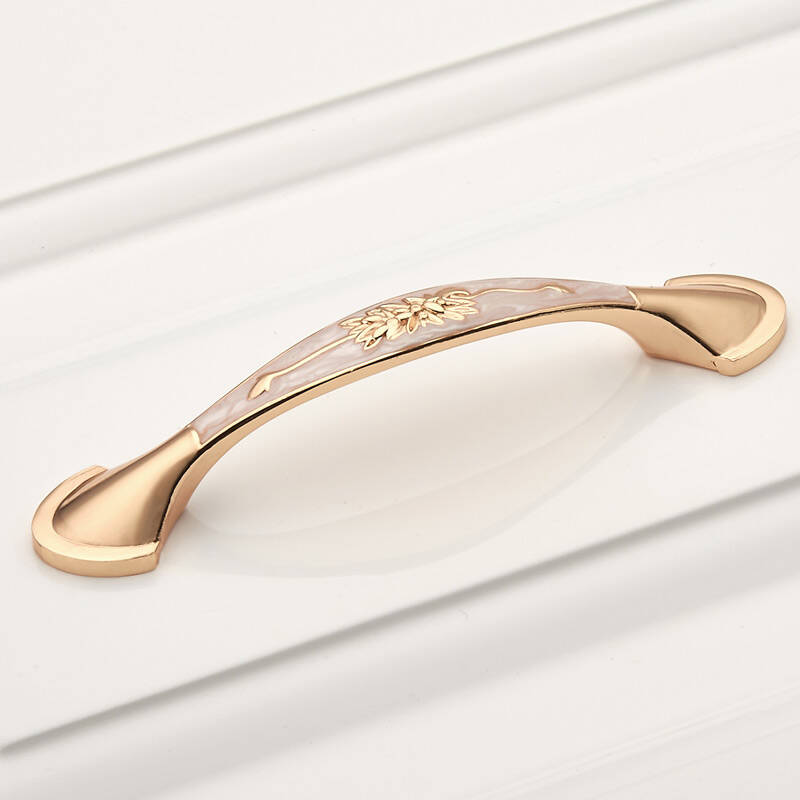 思美家 柜门拉手欧式大衣柜拉手 现代简约抽屉拉手锌合金鞋柜衣橱门