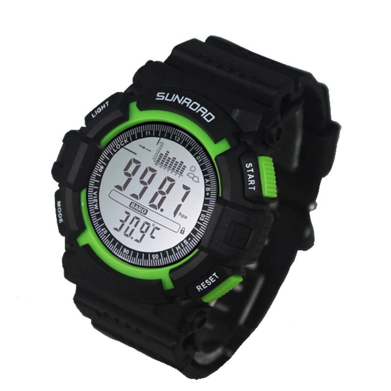 松路sunroad 钓鱼手表多功能户外运动登山手表男女钓鱼防水气压表 fr