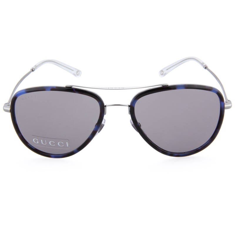 gucci 古驰 男款蓝色花纹镜框灰色镜片眼镜太阳镜 gg 2245/n/s h80ep