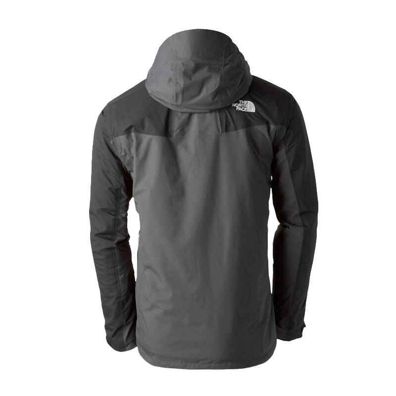 北面(the north face)男款防水透气三合一冲锋衣a7yw mn8灰色 xl(180