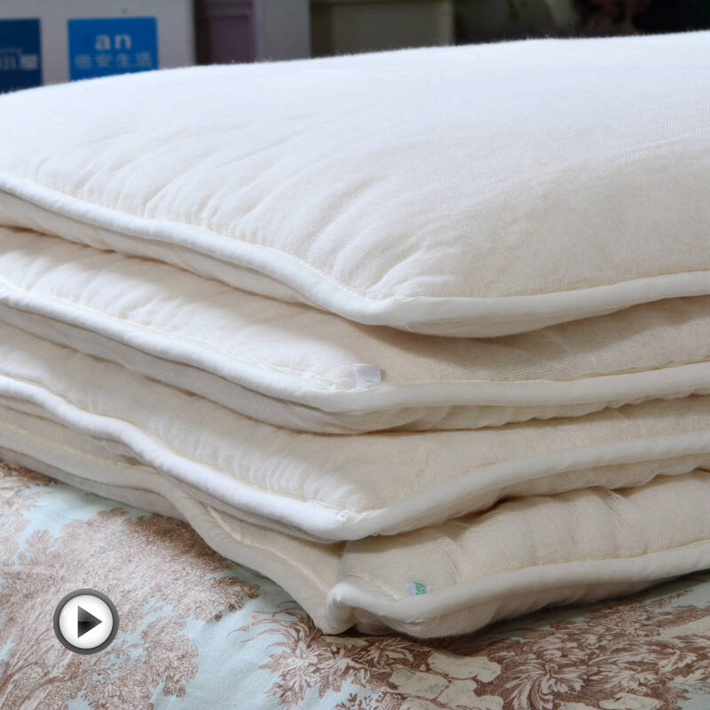 金色胡杨新疆棉花被子单双人纯棉花被芯棉絮垫秋冬被芯包边 7斤包边包