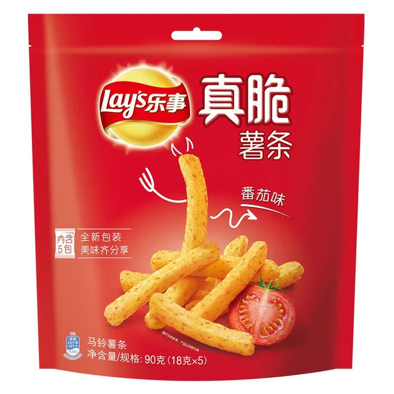 乐事(lays)真脆薯条 番茄味 90g