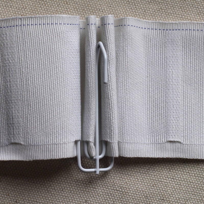 外贸加厚高密窗帘挂钩布带 布帘纱帘 四爪钩布带加工辅料 棉窗帘布带