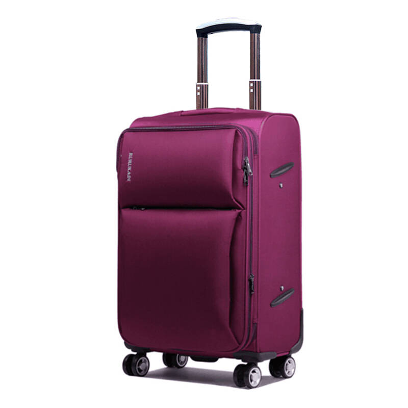 璐璐凯帝拉杆箱万向轮28寸行李箱牛津布24寸旅行箱20登机箱包 紫色a版