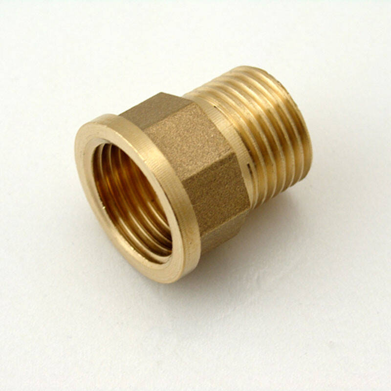 凯鹰 加厚黄铜 内外丝 直接4分 dn15 内外牙补芯接头4只装 4tb2(ky)