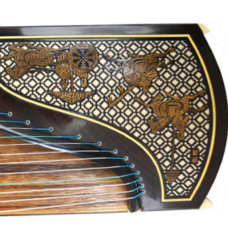 敦煌 韵牌 酸枝木古筝 sh4m 汉马图案 买就送250元礼包