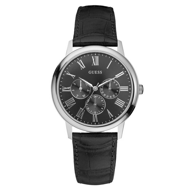 盖尔斯(guess) 经典时尚潮流大方腕表石英男士手表 商务休闲w70016g1