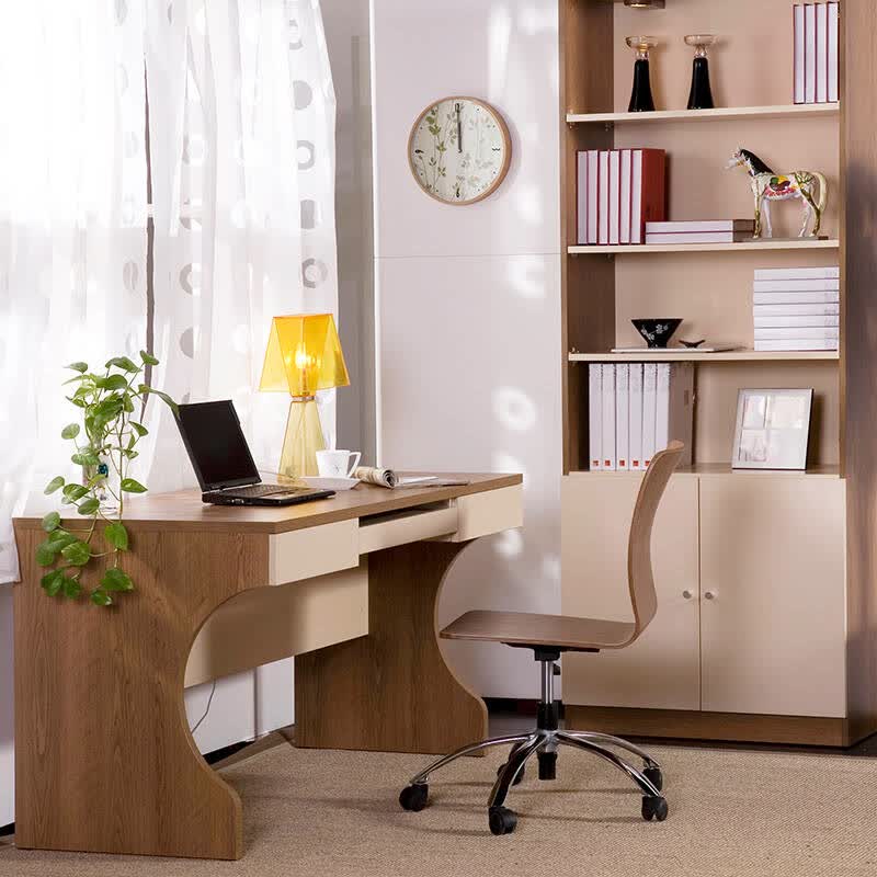 曲美家具 简约家具 成套家具套装 书房家具组合 书桌椅 书柜