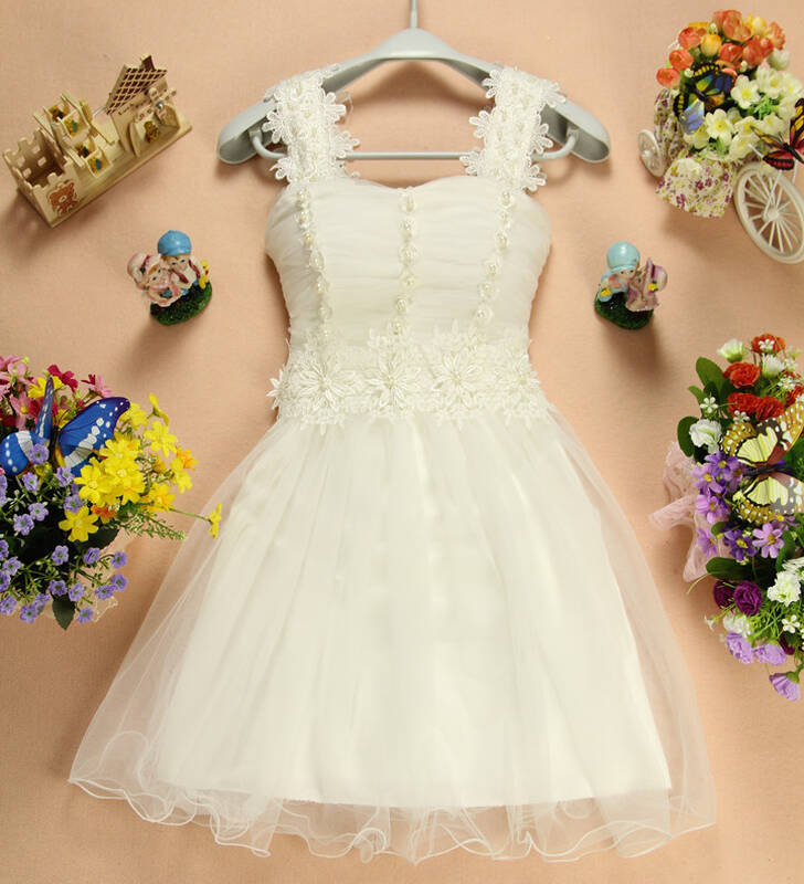 夏装公主风甜美蕾丝订珍珠背心短款礼服正品 粉色 均码