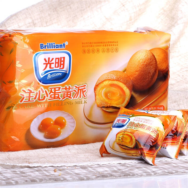 光明 注心蛋黄派 蛋黄奶油味18枚装396g