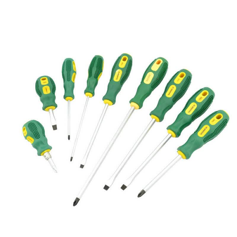 威力狮 3*75--5*150mm防滑双色柄螺丝刀 铬钒钢方杆螺丝批 w0398 3*